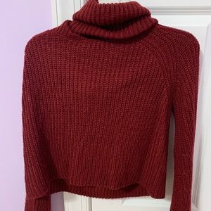 Women’s Small Burgundy Turtle Neck from Shein